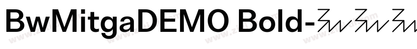 BwMitgaDEMO Bold字体转换